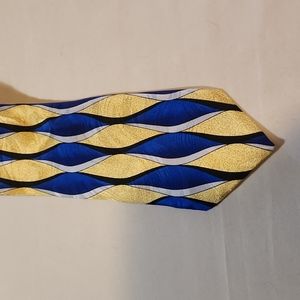 Blue and Gold Urban Canvas Tie